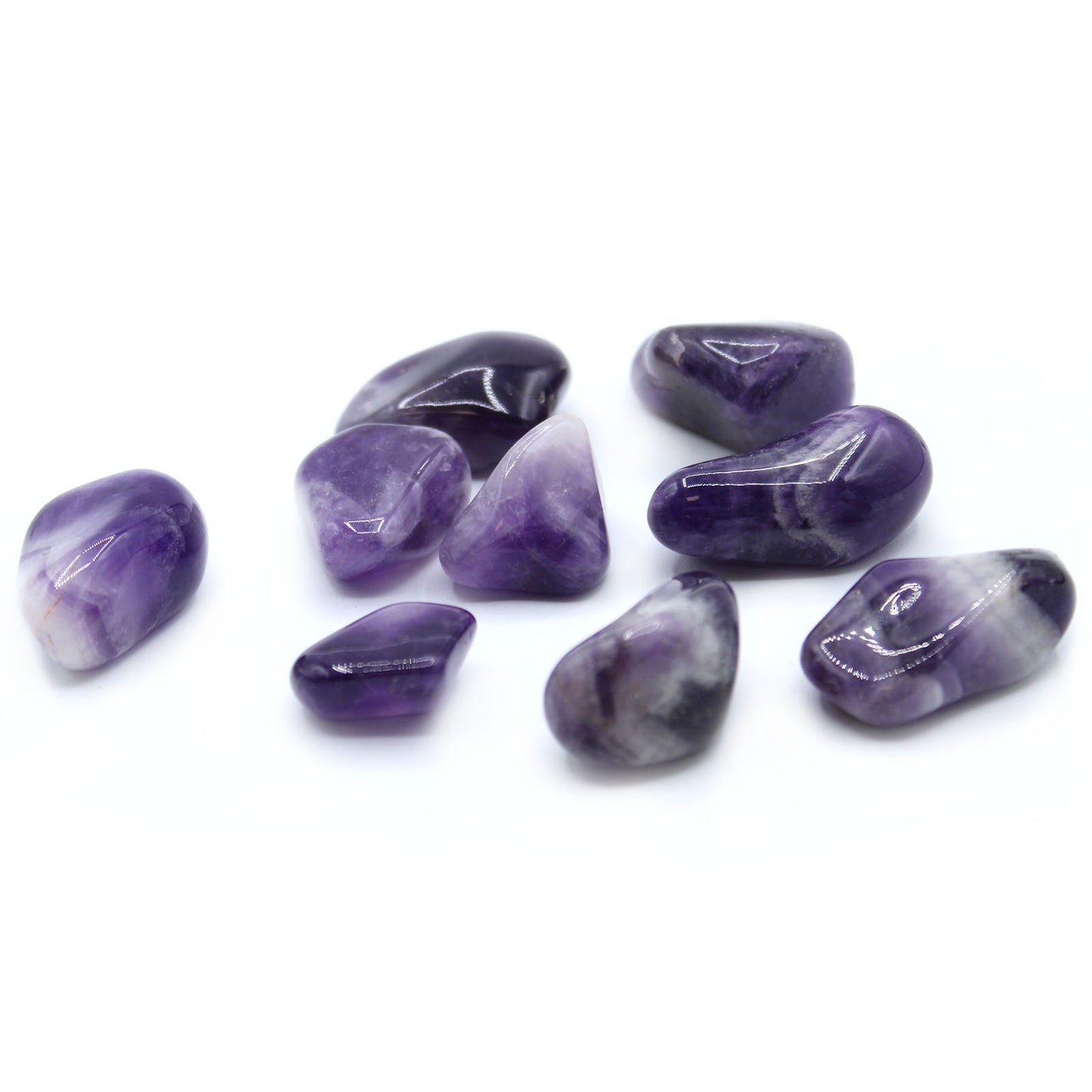 Amethyst Banded Crystal Gemstone