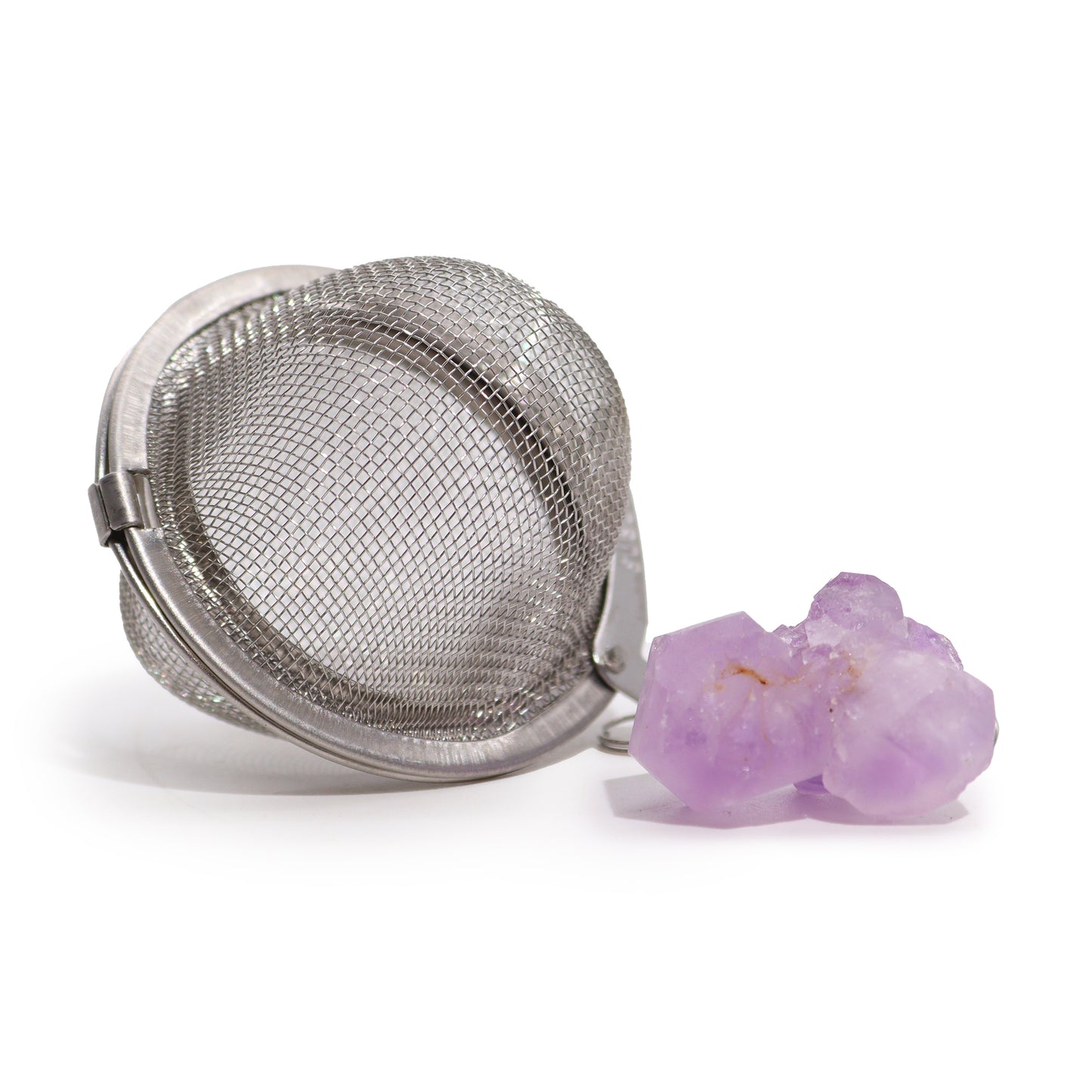 Crystal Tea Strainer - Amethyst Cluster