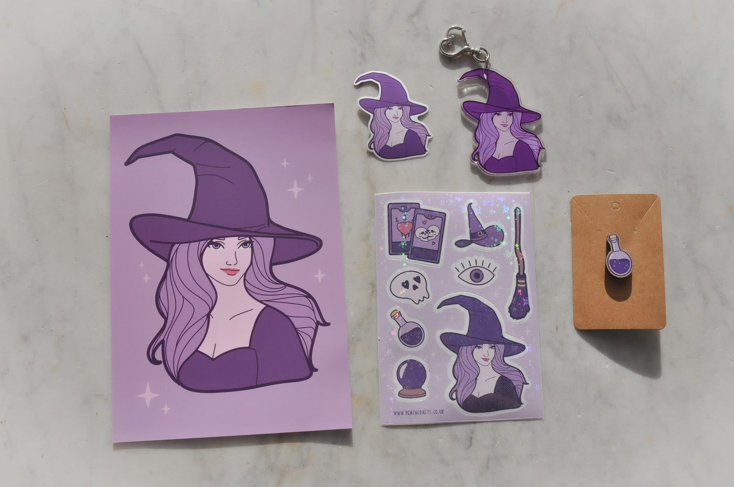 Witchy Vibes Holo Sticker Sheet Set