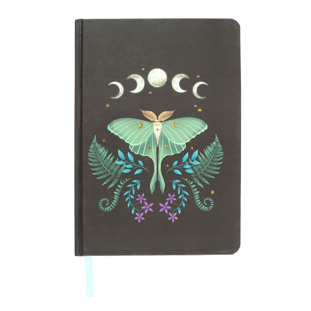 Luna Moth Golden Foil Notebook