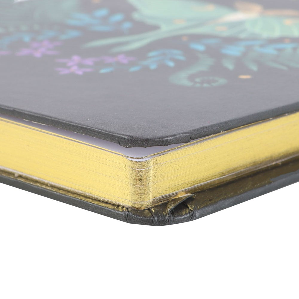 Luna Moth Golden Foil Notebook