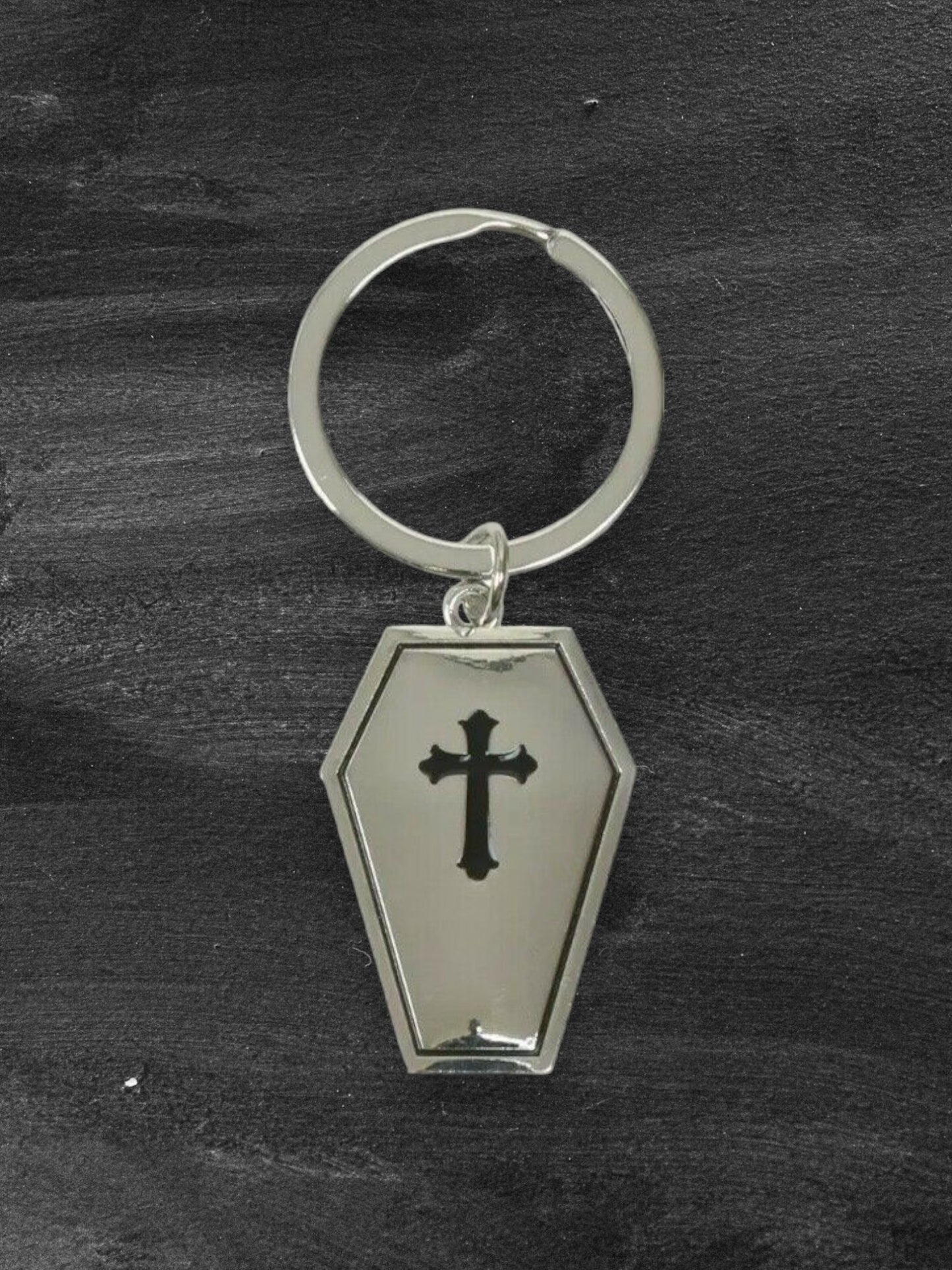 Coffin Black Magic Keyring