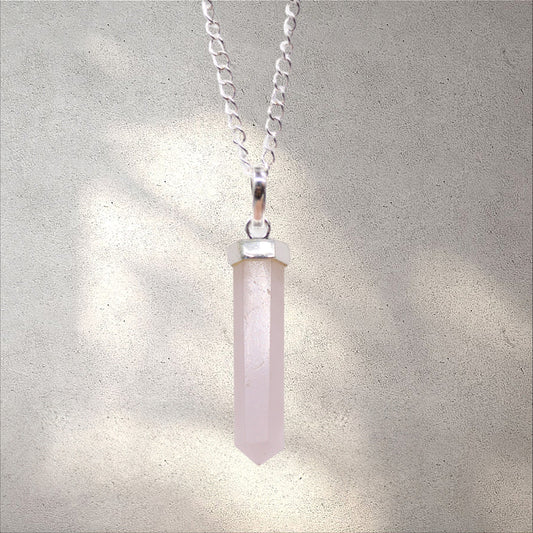 Crystal Pendent - Rose Quartz