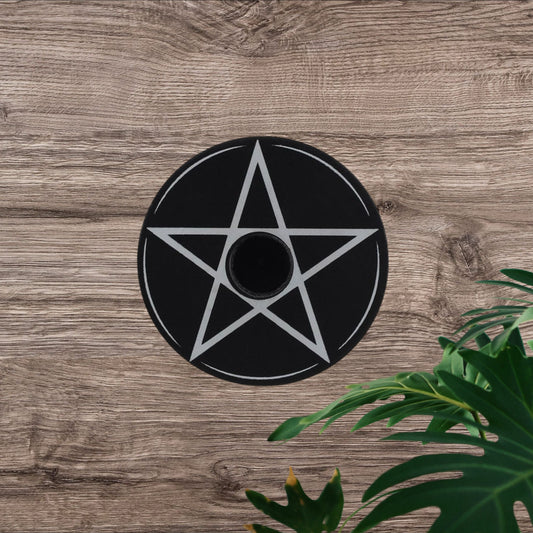 Pentagram Spell Candle Holder