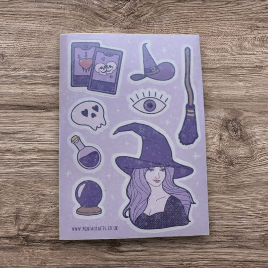 Witchy Vibes Holo Sticker Sheet Set