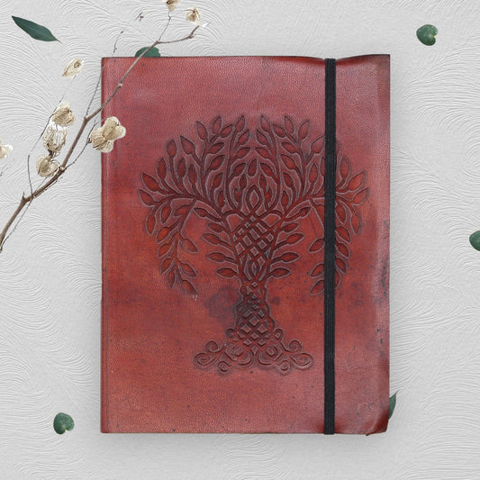 Vegan Tree Of Life Leather Notebook